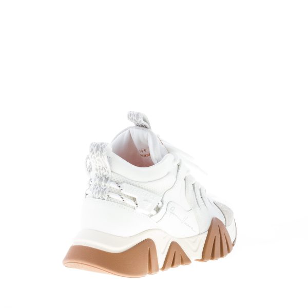 VERSACE uomo sneaker Squalo Hiker in pelle, camoscio e tessuto BIANCO più grigio - immagine 3