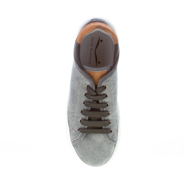 VOILE BLANCHE uomo sneaker Fit Easy in canvas GRIGIO - immagine 7