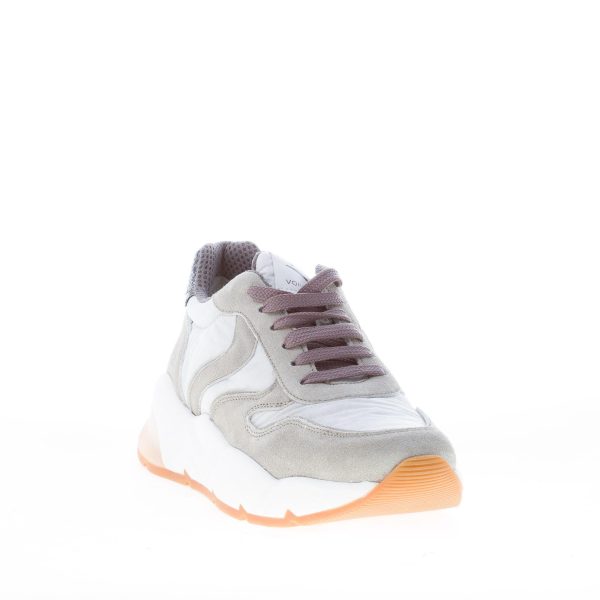VOILE BLANCHE donna sneaker SHEEL in camoscio e nylon GRIGIO con glitter - immagine 2
