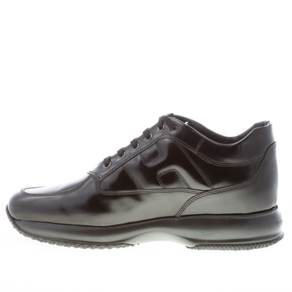 HOGAN uomo Interactive sneaker in pelle semilucida NERO - immagine 5