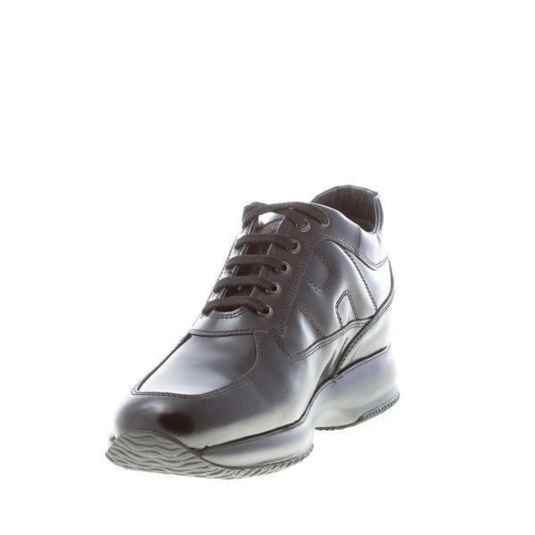 HOGAN uomo Interactive sneaker in pelle semilucida NERO - immagine 6
