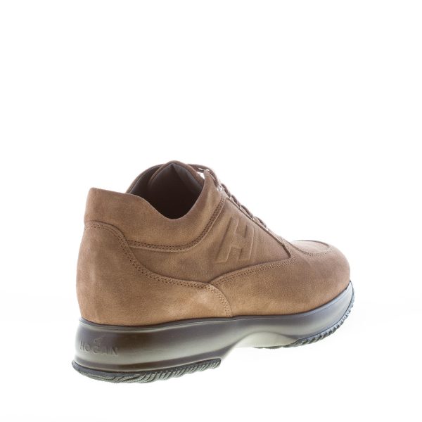 HOGAN uomo Interactive sneaker in camoscio FANGO CHIARO H rilievo - immagine 3