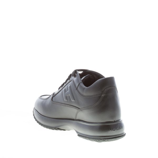 HOGAN uomo Interactive sneaker in pelle NERO H rilievo - immagine 4