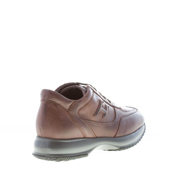 HOGAN uomo Interactive sneaker in pelle anticata TABACCO - immagine 3