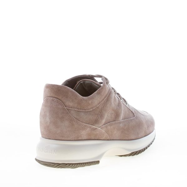 HOGAN donna Interactive sneaker in camoscio beige scuro PALUDE - immagine 3