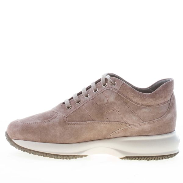 HOGAN donna Interactive sneaker in camoscio beige scuro PALUDE - immagine 5