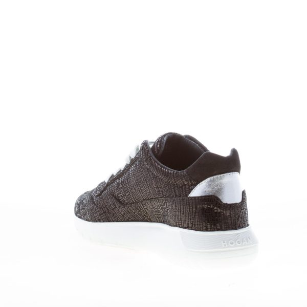 HOGAN donna Interactive Cube sneaker in camoscio texturizzato NERO - immagine 4