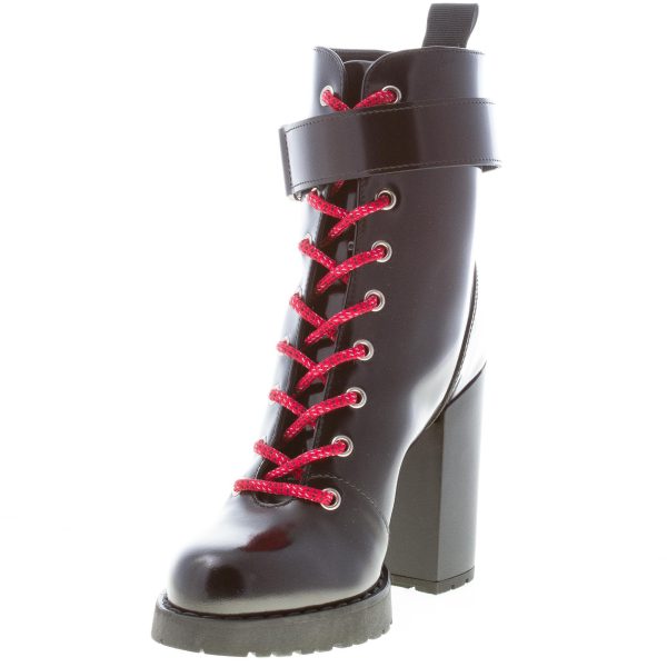 HOGAN donna H542 tronchetto allacciato in pelle NERO con monogramma metal. Tacco 10 cm - immagine 6