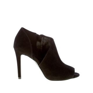 MICHAEL KORS donna tronchetto open toe Elodie Bootie in camoscio NERO. Tacco 10 cm