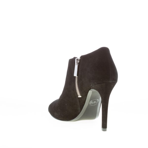 MICHAEL KORS donna tronchetto open toe Elodie Bootie in camoscio NERO. Tacco 10 cm - immagine 4