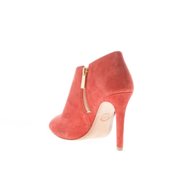 MICHAEL KORS donna tronchetto open toe Elodie Bootie in camoscio RUGGINE. Tacco 10 cm - immagine 4