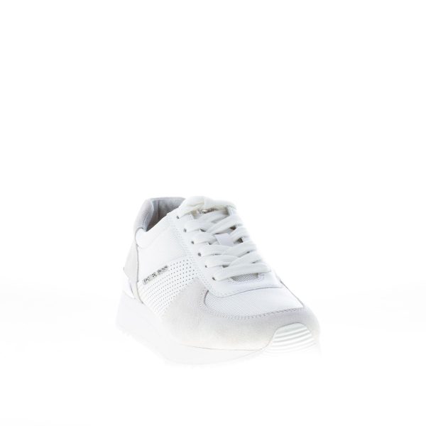 MICHAEL KORS donna sneaker Allie Trainer in camoscio e tessuto BIANCO - immagine 2