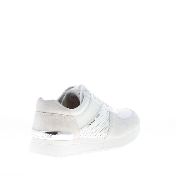 MICHAEL KORS donna sneaker Allie Trainer in camoscio e tessuto BIANCO - immagine 3