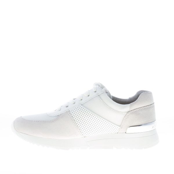 MICHAEL KORS donna sneaker Allie Trainer in camoscio e tessuto BIANCO - immagine 5