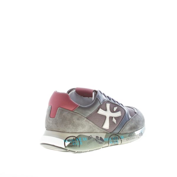 PREMIATA uomo sneaker Zac-Zac 4070 in camoscio e tessuto GRIGIO più blu - immagine 3