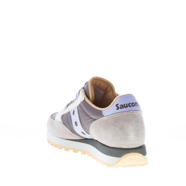 SAUCONY donna sneaker Jazz Original in nylon e camoscio GRIGIO più lilla - immagine 4