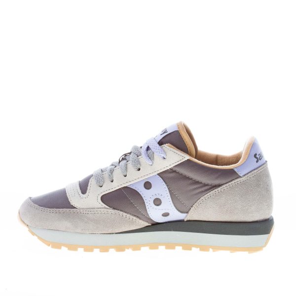 SAUCONY donna sneaker Jazz Original in nylon e camoscio GRIGIO più lilla - immagine 5