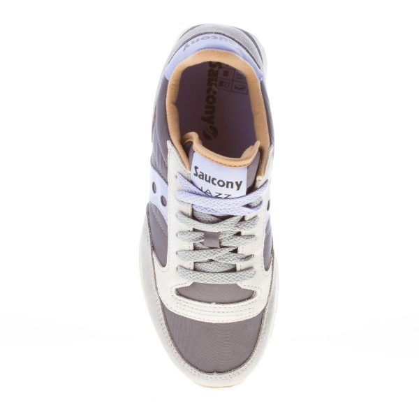 SAUCONY donna sneaker Jazz Original in nylon e camoscio GRIGIO più lilla - immagine 7