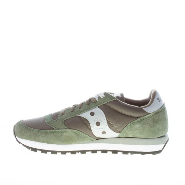 SAUCONY uomo sneaker Jazz Original in nylon e camoscio VERDE più grigio - immagine 5