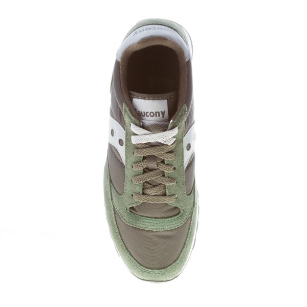 SAUCONY uomo sneaker Jazz Original in nylon e camoscio VERDE più grigio - immagine 7