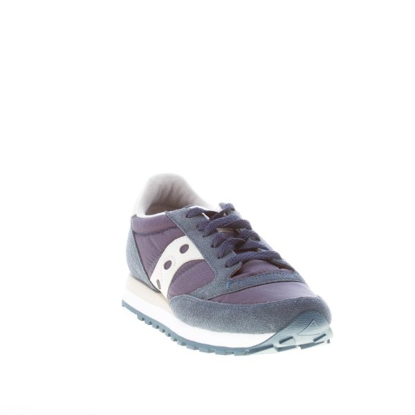 SAUCONY uomo sneaker Jazz Original in nylon e camoscio BLU NAVY più OFF-WHITE - immagine 2