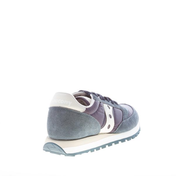 SAUCONY uomo sneaker Jazz Original in nylon e camoscio BLU NAVY più OFF-WHITE - immagine 3