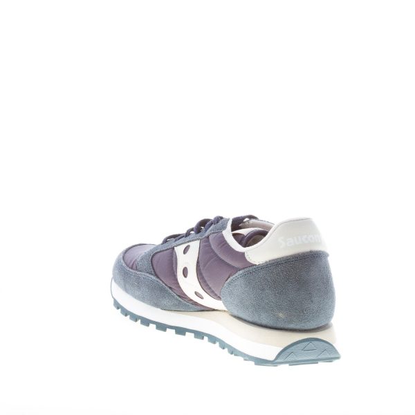 SAUCONY uomo sneaker Jazz Original in nylon e camoscio BLU NAVY più OFF-WHITE - immagine 4