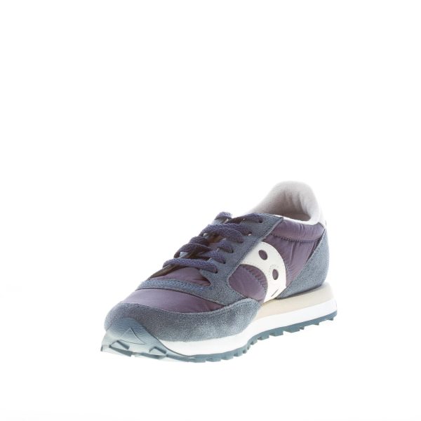 SAUCONY uomo sneaker Jazz Original in nylon e camoscio BLU NAVY più OFF-WHITE - immagine 6