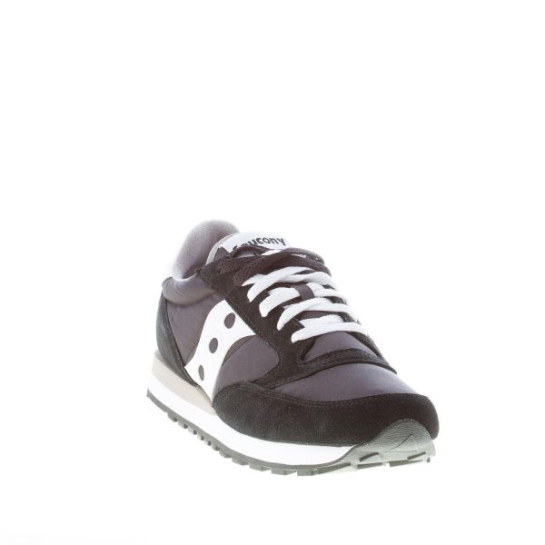 SAUCONY uomo sneaker Jazz Original in camoscio e tessuto NERO più bianco - immagine 2