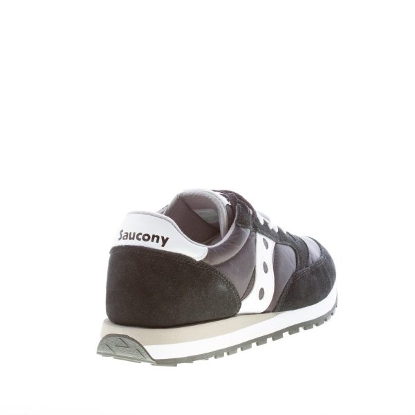 SAUCONY uomo sneaker Jazz Original in camoscio e tessuto NERO più bianco - immagine 3