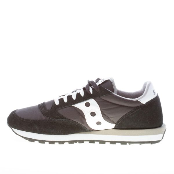 SAUCONY uomo sneaker Jazz Original in camoscio e tessuto NERO più bianco - immagine 5