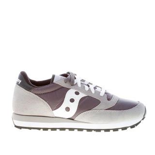 SAUCONY uomo sneaker Jazz Original in nylon e camoscio GRIGIO scuro più bianco