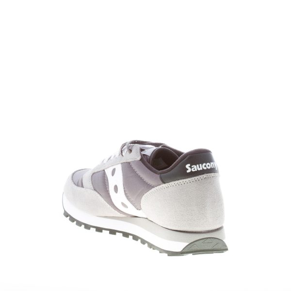 SAUCONY uomo sneaker Jazz Original in nylon e camoscio GRIGIO scuro più bianco - immagine 4