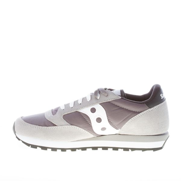 SAUCONY uomo sneaker Jazz Original in nylon e camoscio GRIGIO scuro più bianco - immagine 5