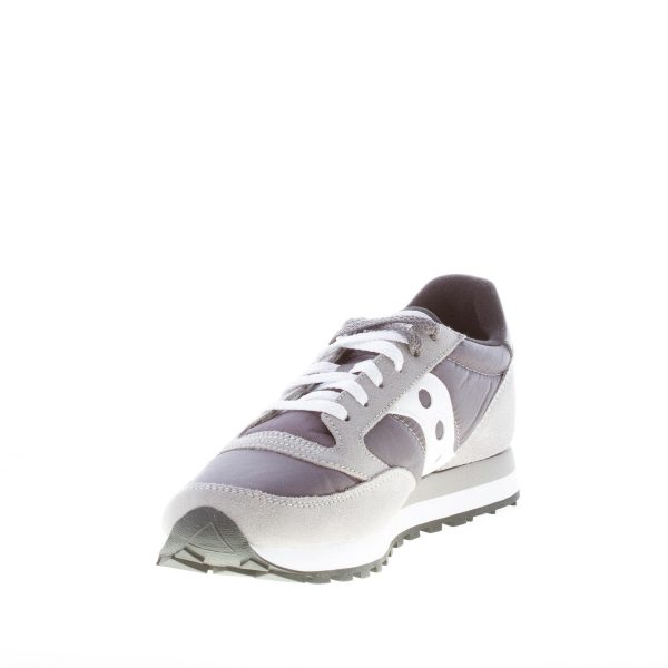 SAUCONY uomo sneaker Jazz Original in nylon e camoscio GRIGIO scuro più bianco - immagine 6