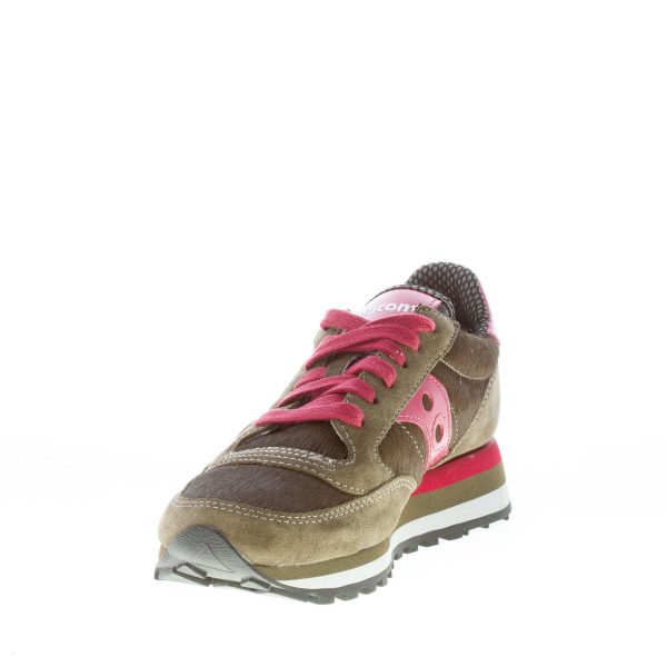 SAUCONY donna sneaker Jazz Triple in camoscio e cavallino VERDE più rosso - immagine 6