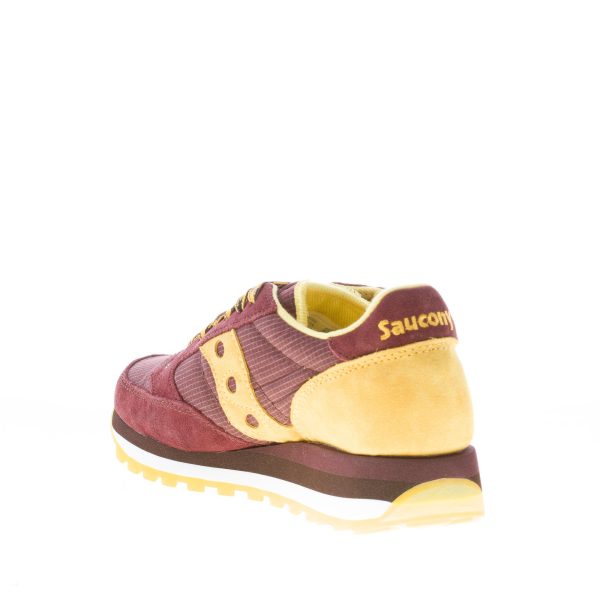 SAUCONY donna sneaker Jazz Triple in camoscio e tessuto tecnico MARRONE più oro - immagine 4