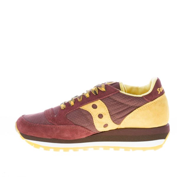 SAUCONY donna sneaker Jazz Triple in camoscio e tessuto tecnico MARRONE più oro - immagine 5