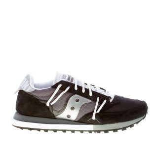 SAUCONY unisex sneaker Jazz DST in camoscio e tessuto NERO più argento