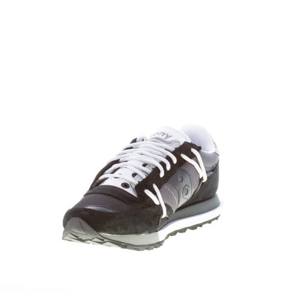 SAUCONY unisex sneaker Jazz DST in camoscio e tessuto NERO più argento - immagine 6