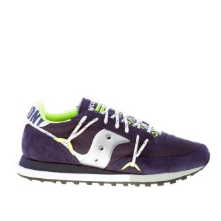 SAUCONY unisex sneaker Jazz DST in camoscio e tessuto BLU NAVY più argento e bianco