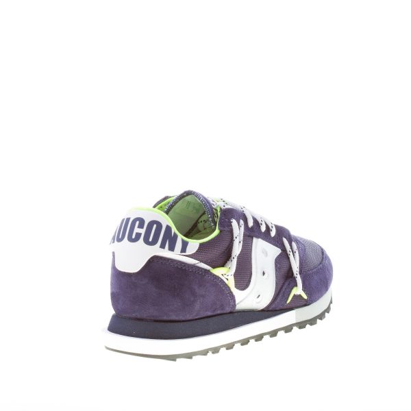 SAUCONY unisex sneaker Jazz DST in camoscio e tessuto BLU NAVY più argento e bianco - immagine 3