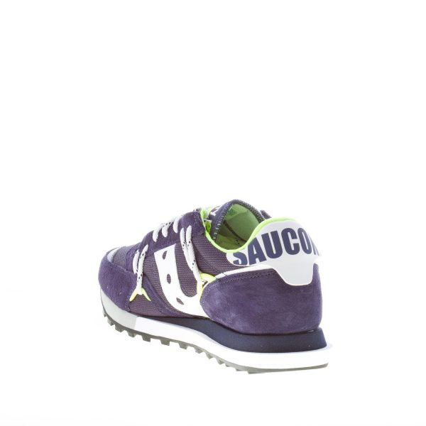 SAUCONY unisex sneaker Jazz DST in camoscio e tessuto BLU NAVY più argento e bianco - immagine 4