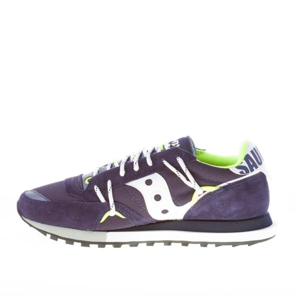 SAUCONY unisex sneaker Jazz DST in camoscio e tessuto BLU NAVY più argento e bianco - immagine 5