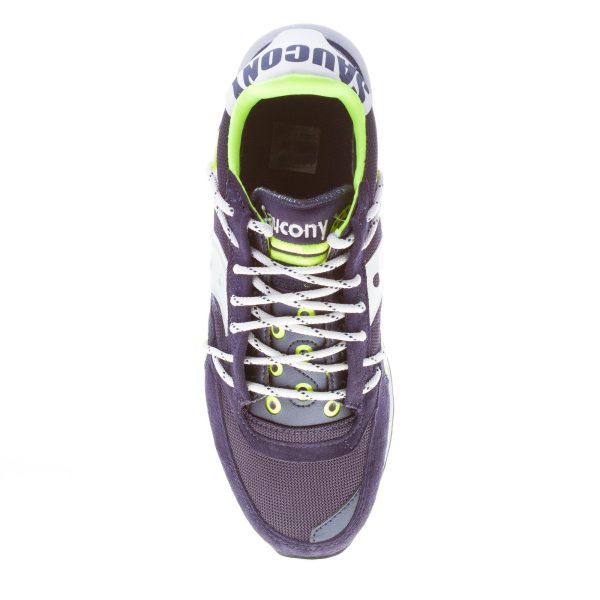 SAUCONY unisex sneaker Jazz DST in camoscio e tessuto BLU NAVY più argento e bianco - immagine 7