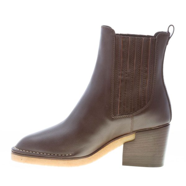 TOD'S donna tronchetto elasticizzato in pelle CIOCCOLATO con para. Tacco  6,5 cm - immagine 5
