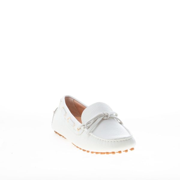 CAR SHOE donna mocassino driving in pelle TALCO con laccetto. Suola gommini - immagine 2