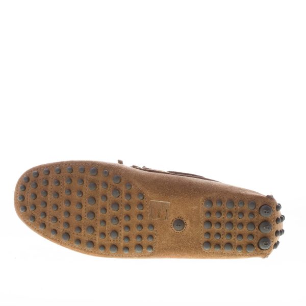 CAR SHOE uomo mocassino driving in camoscio SIGARO con laccetto - immagine 8