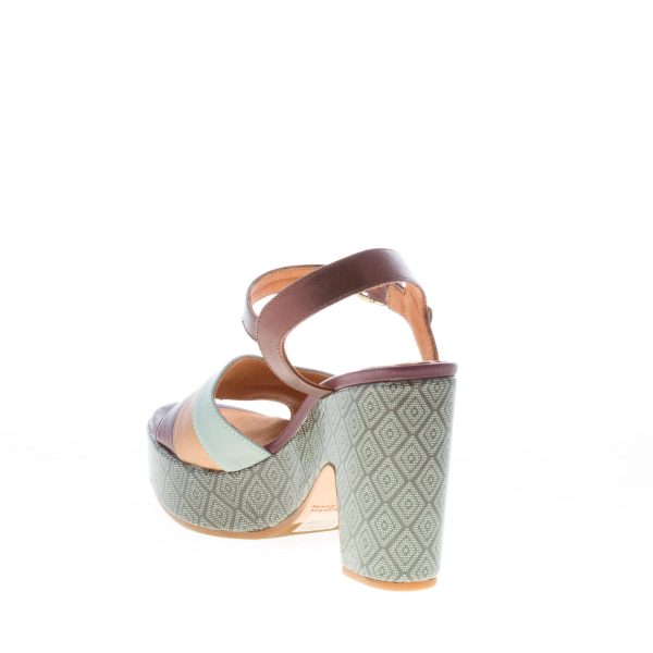 CHIE MIHARA donna sandalo Yeva con fasce in pelle MULTICOLORE e platfrom. Tacco 9 cm - immagine 4