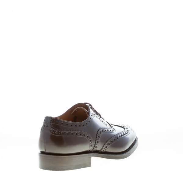 CHURCH'S uomo Burwood scarpa oxford full brogue in vitello spazzolato EBANO light - immagine 3